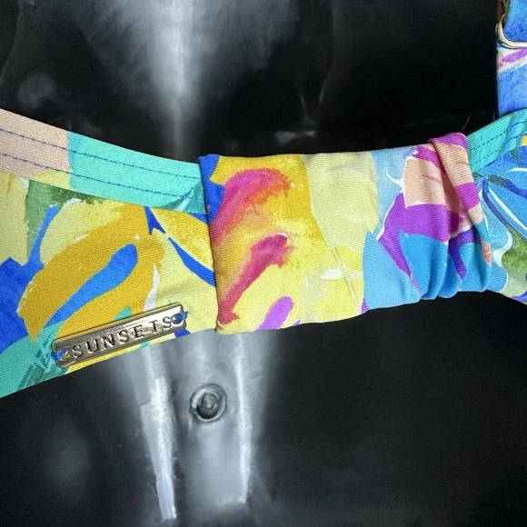 Sunsets Alegria Crossroads Underwire Bikini Top Swimsuit Sz 34D / 36C NWT Floral - Picture 6 of 12